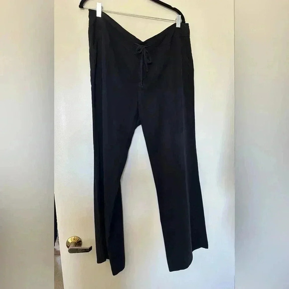XCVI Black Wide Leg Pants - Picture 1 of 9